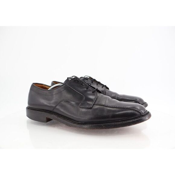 Allen Edmonds Hillcrest Leather Oxford Dress Shoes Men's 14 D Black Bicycle Toe - Picture 1 of 12